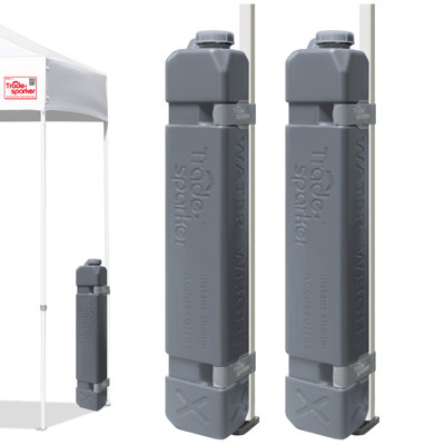 Tradesparker 100lbs Heavy Duty Water-filled Canopy Leg Weights (2-pack),gray
