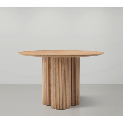Issabell Ash Round Solid Wood Dining Table