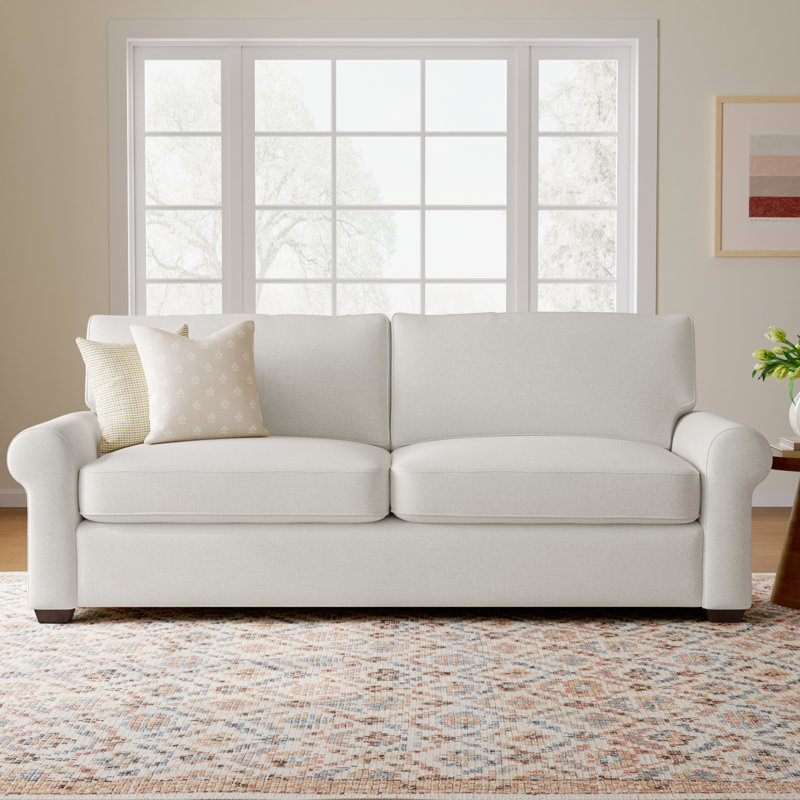 Porter 93.5'' Upholstered Sofa, Nomad Snow Crypton® Chenille