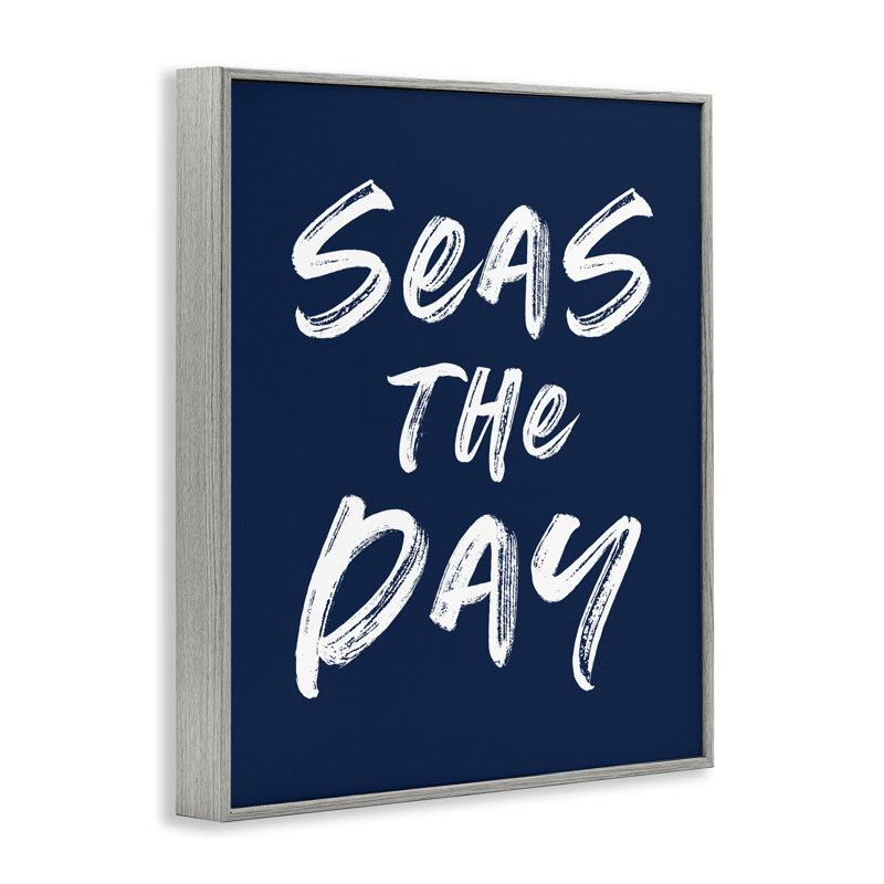 «Seas The Day Sentiment», estampe numérique giclée, Estampe numérique Farmhouse, H 14 po x l 11 po