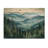 Woodland Peaks III - Landscape Mountains Wood Wall Decor - On Natural Pine Wood-302672692