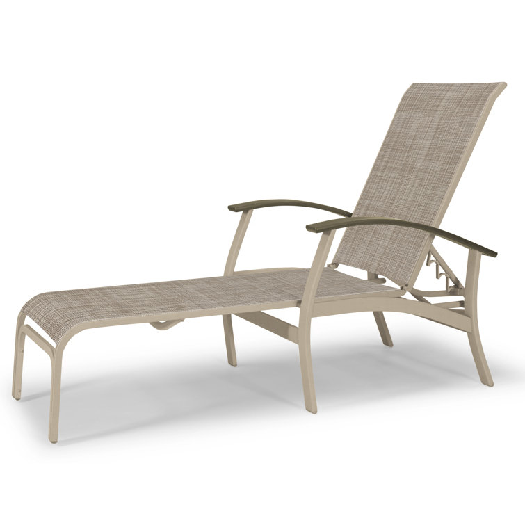 Askar Outdoor Rust-Resistant Metal Chaise Lounge