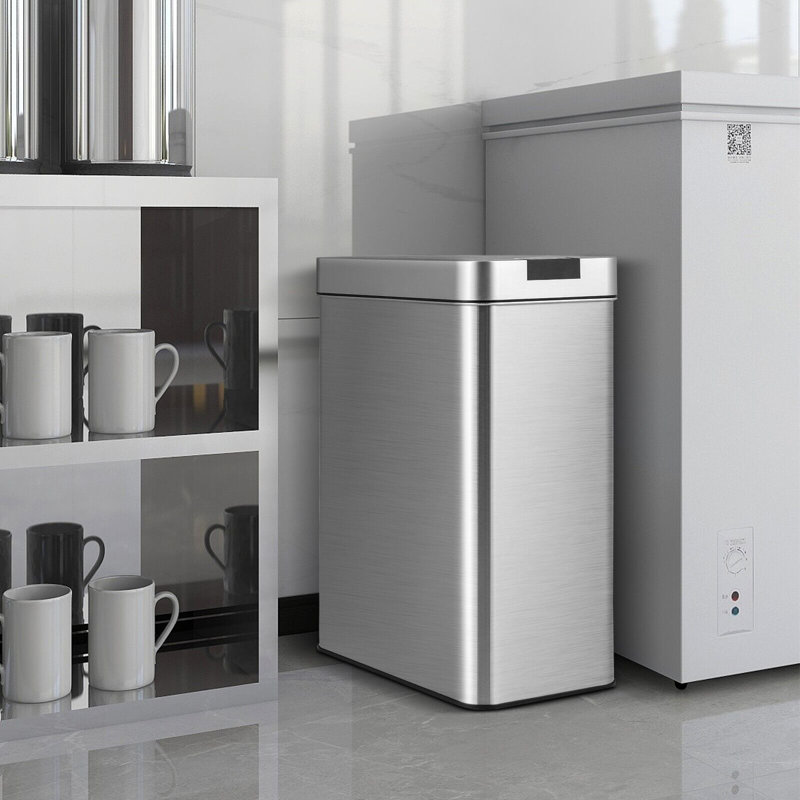 Stainless Steel Kitchen Trash Can - 50L