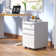 3 Drawer Metal Mobile File Cabinet with Lock for Home Office Fully Assembled