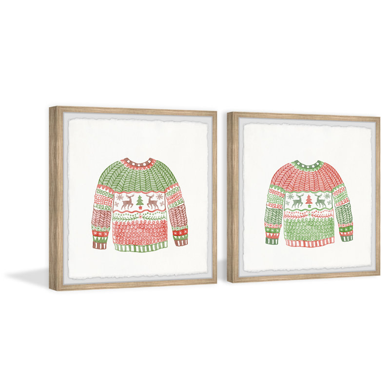Manteau de Noël tricoté Diptyque, H 12 po x l 12 po x P 1,5 po