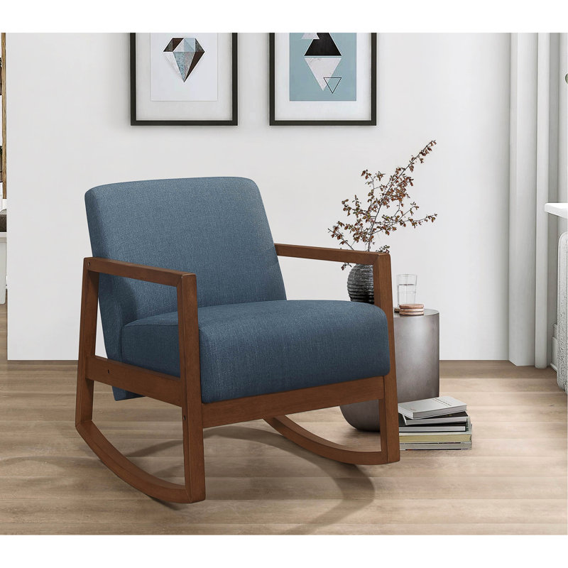Chaise berçante Modern, Bleu