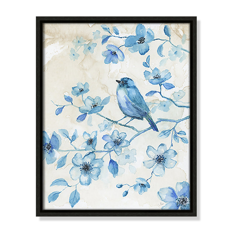 «Bluebird Happiness II» par Nan, Espresso, H 15,5 po x l 12,5 po x P 2 po