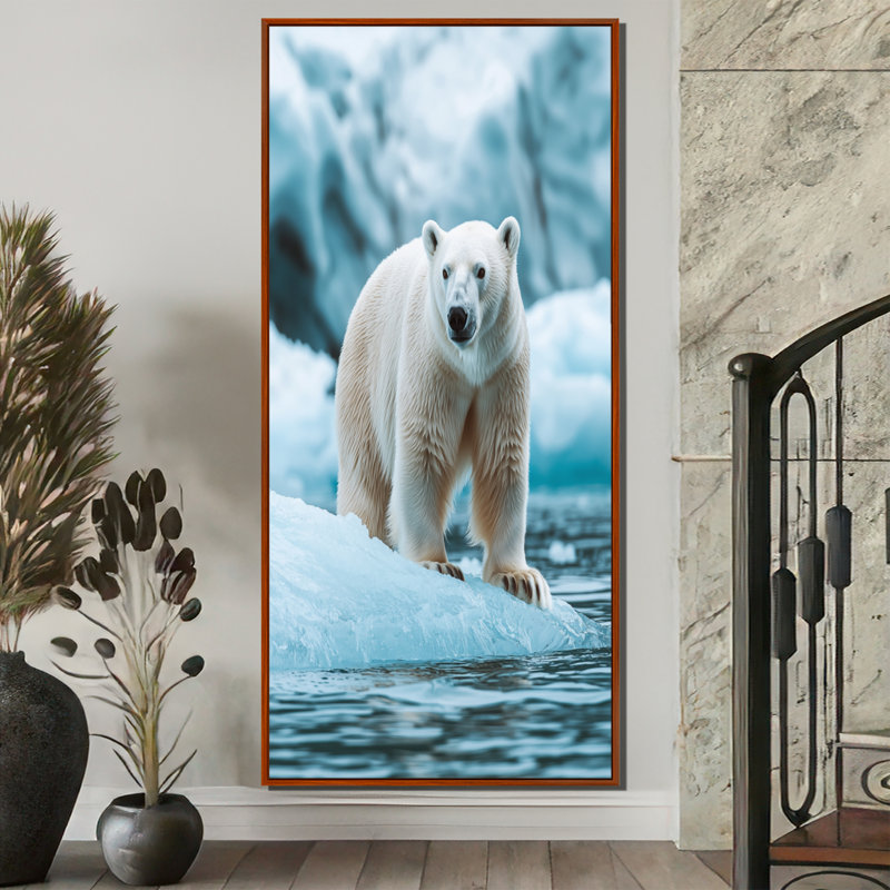 Salon d'art mural Fairford - Animaux, H 60 po x l 28 po, Impression encadrée flottante, Brun