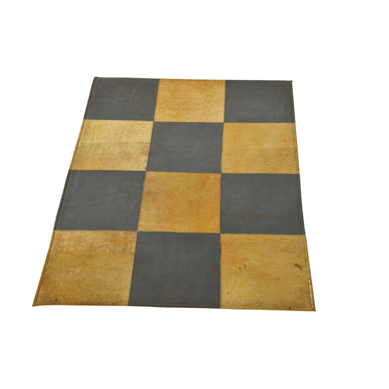 Tapis jaune et gris Juliana