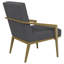 Fauteuil d'appoint rembourré en métal Kirra-1654302493