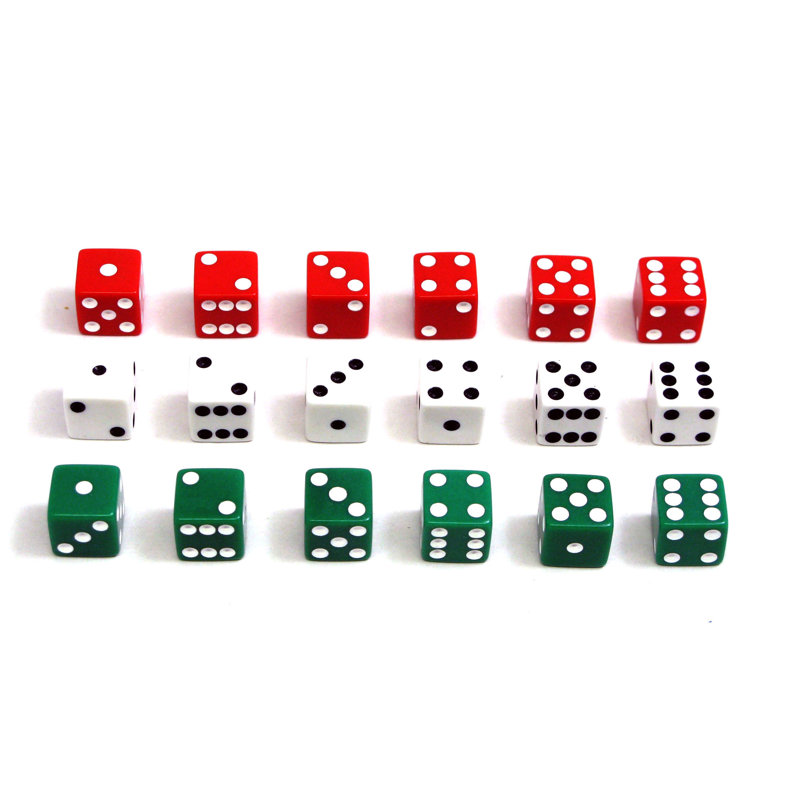 Ensemble de dés à pois