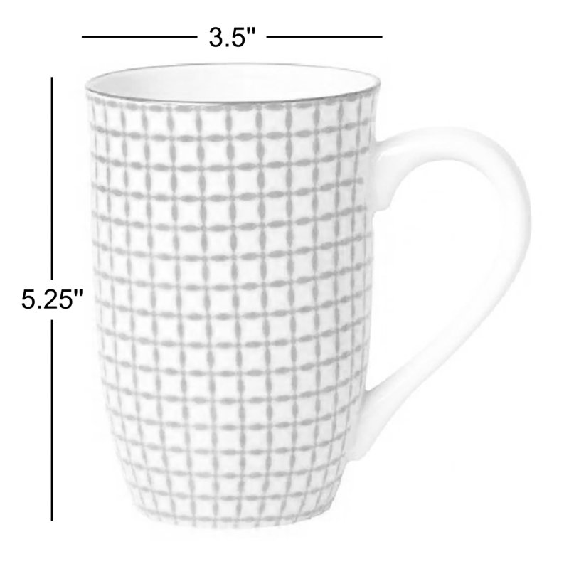 Ensemble de 4 tasses à café Advait, Bleu / Orange / Vert / Jaune