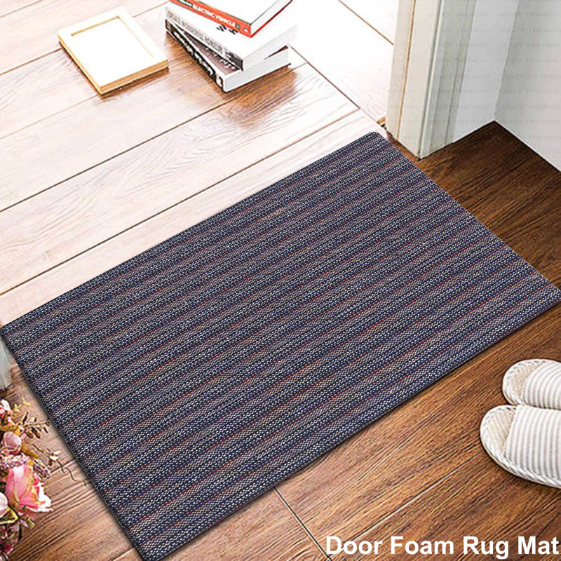Geometric Water Resistant Anti-Fatigue Non-Skid Kitchen Mat, Multicolor
