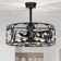 Raja 24 Inch Crystal Glam Style Ceiling fan With Remote
