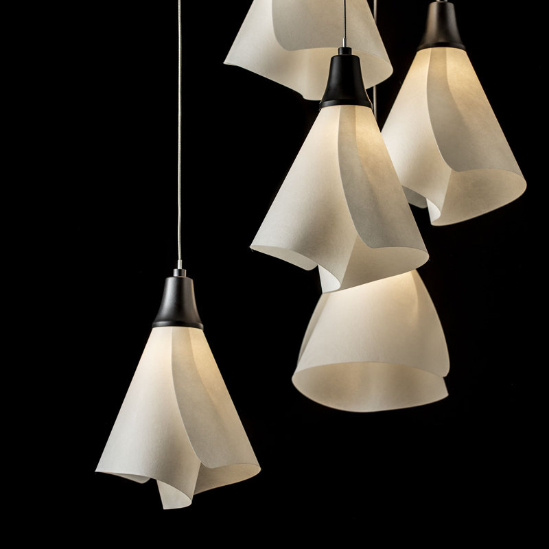 Mobius 5 - Light Cluster Pendant, 130", Black, 5