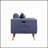 Elio Mid-Century Modern Loveseat With USB Charging, Pockets, And Plush Pillows For Comfort And Convenience
