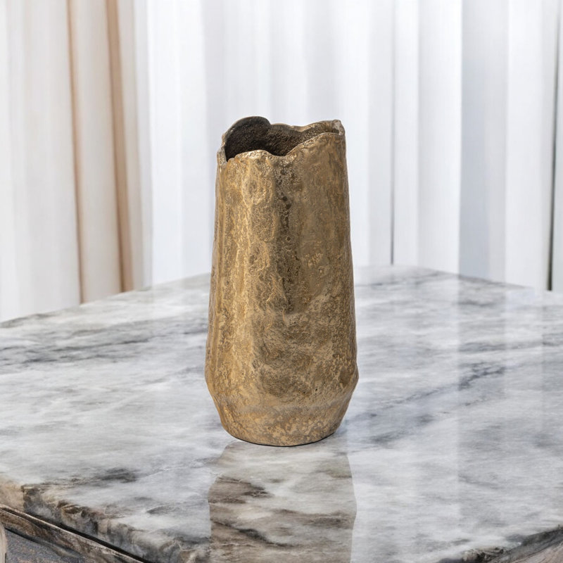 Vase de table en aluminium 10 po