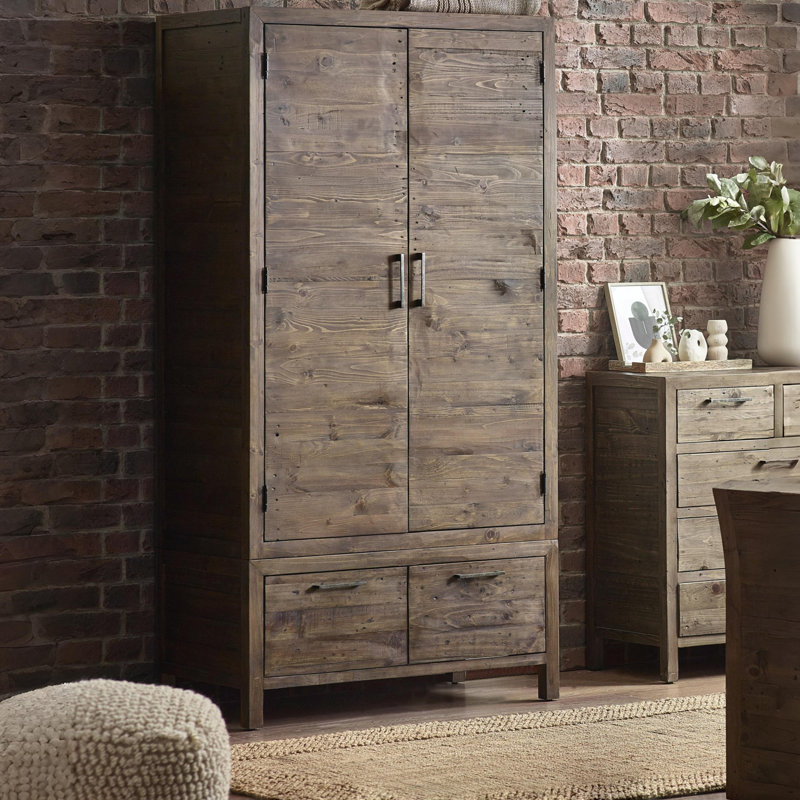 Amaia 2 Door Solid Wood Wardrobe
