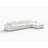 160" White Linen Blend Modular Sofa With Ottoman And Storage