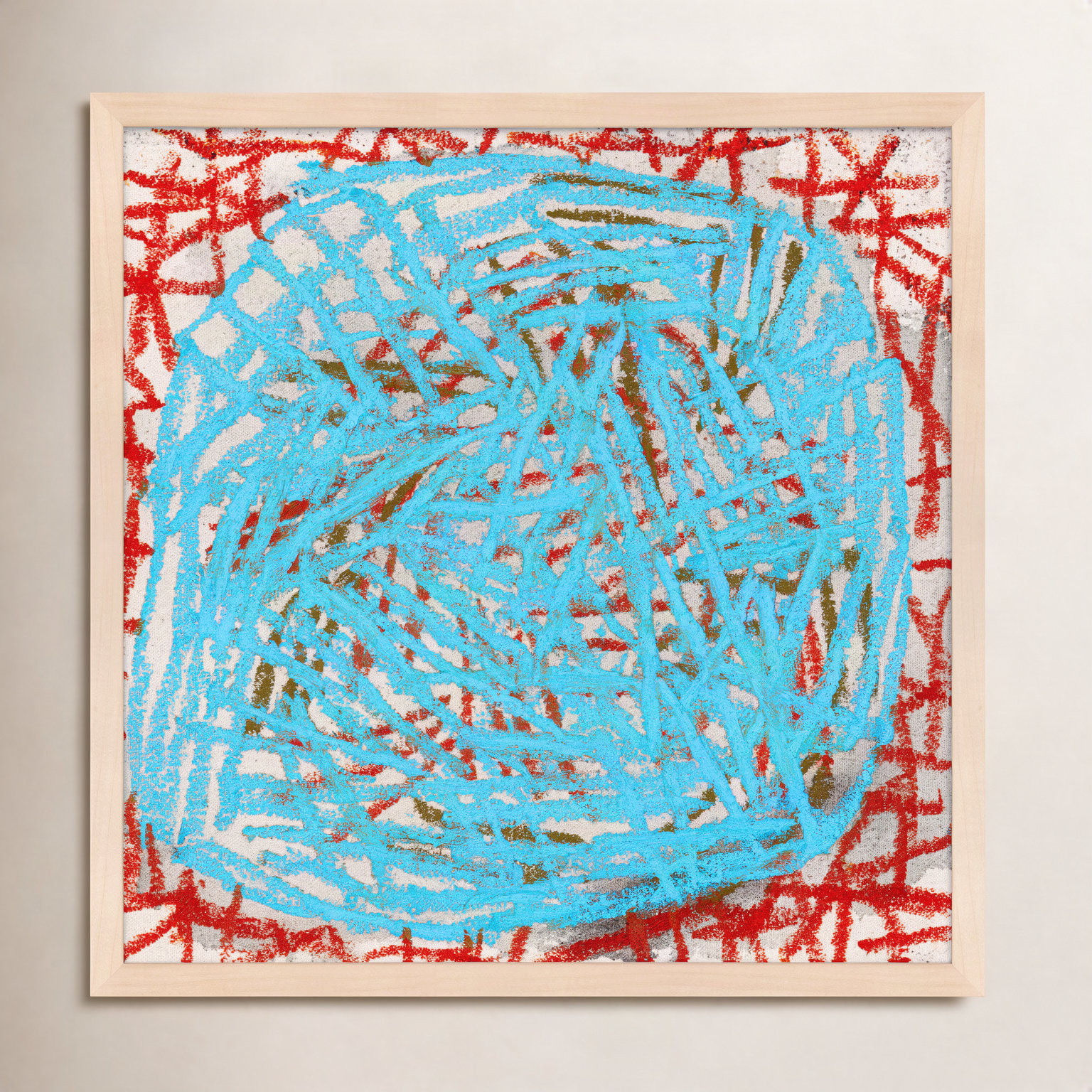 Dreya "Robins Nest" Print by Stephanie Dennis, 16" H x 16" W  x 1.25" D, Maple