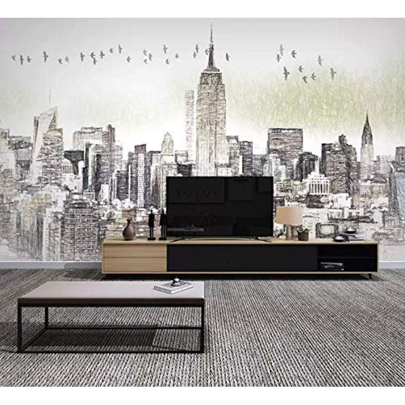 Papier peint Skyline Serenity Urban Dreams, L 108 po x L 72 po