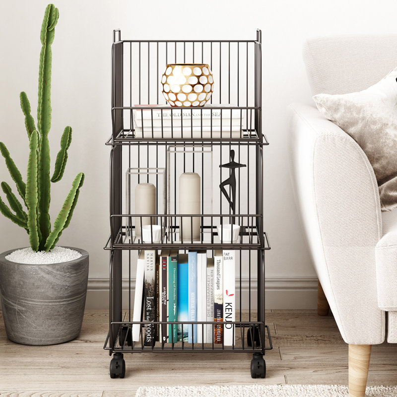 Chariot de rangement avec roulettes Haroll, H 36,6 po x l 14,17 po x P 11,8 po