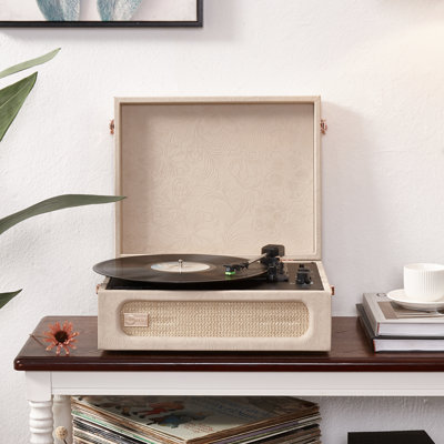 Arkrocket Huygens Giradischi Bluetooth Hi-Fi | Design Vintage Con Altoparlanti Integrati | Cartuccia Magnetica Mobile
