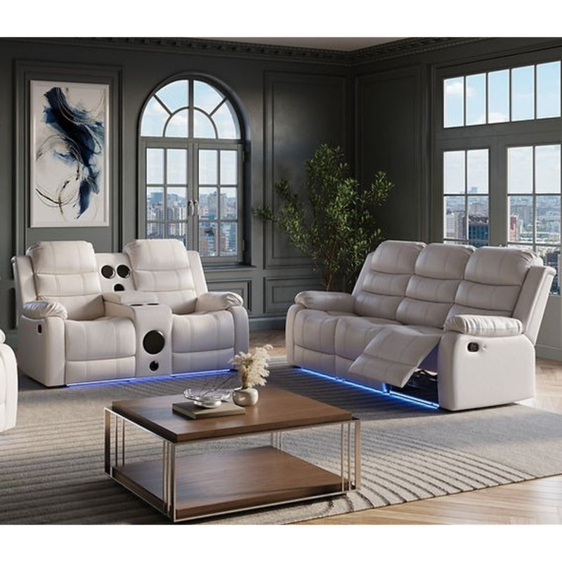 Marisol Brown Reclining Sofa & Loveseat, Brown
