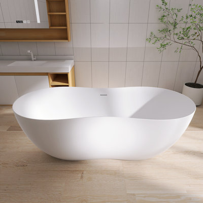 Baignoire de trempage autoportante 67 po 67 po