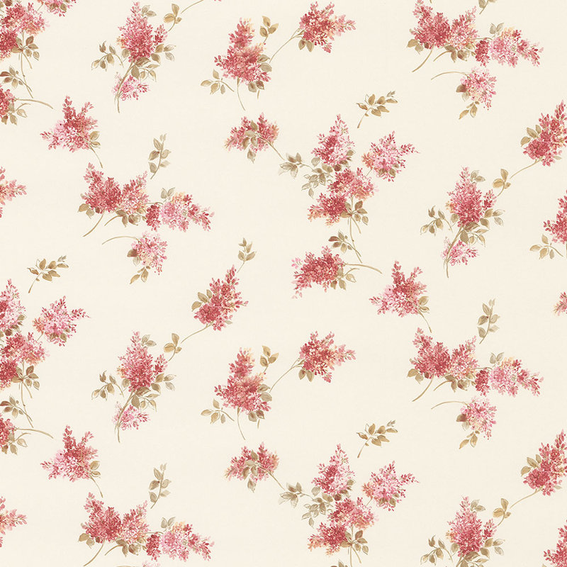 Rouleau de papier peint L 32,7 pi x l 20,5 po Boca Raton, Rouge / Brun