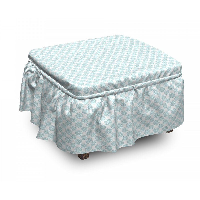Box Cushion Ottoman Slipcover