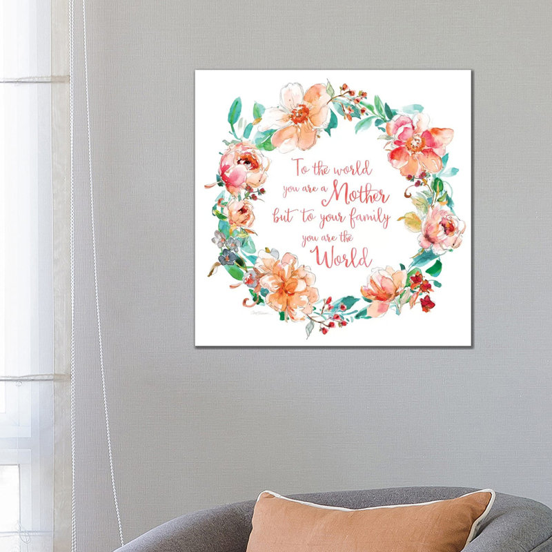 You Are The World by Carol Robinson - Wrapped Canvas Gallery-Wrapped Canvas Giclée, 66.04 cm H x 66.04 cm W