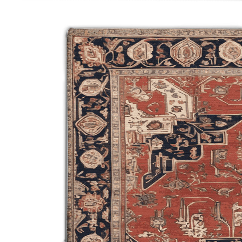 Tapis d'intérieur et d'extérieur brun Persian, Rectangulaire 2 pi x 3 pi