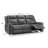 Ashlley 81.5" Genuine Leather Square Arm Reclining Sofa-1517829503