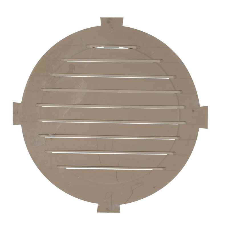 Round Gable Vent with Keystones, Functional