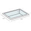 Archer® Vitreous China Rectangular Drop-In Bathroom Sink with Overflow-1028228920-1019974139
