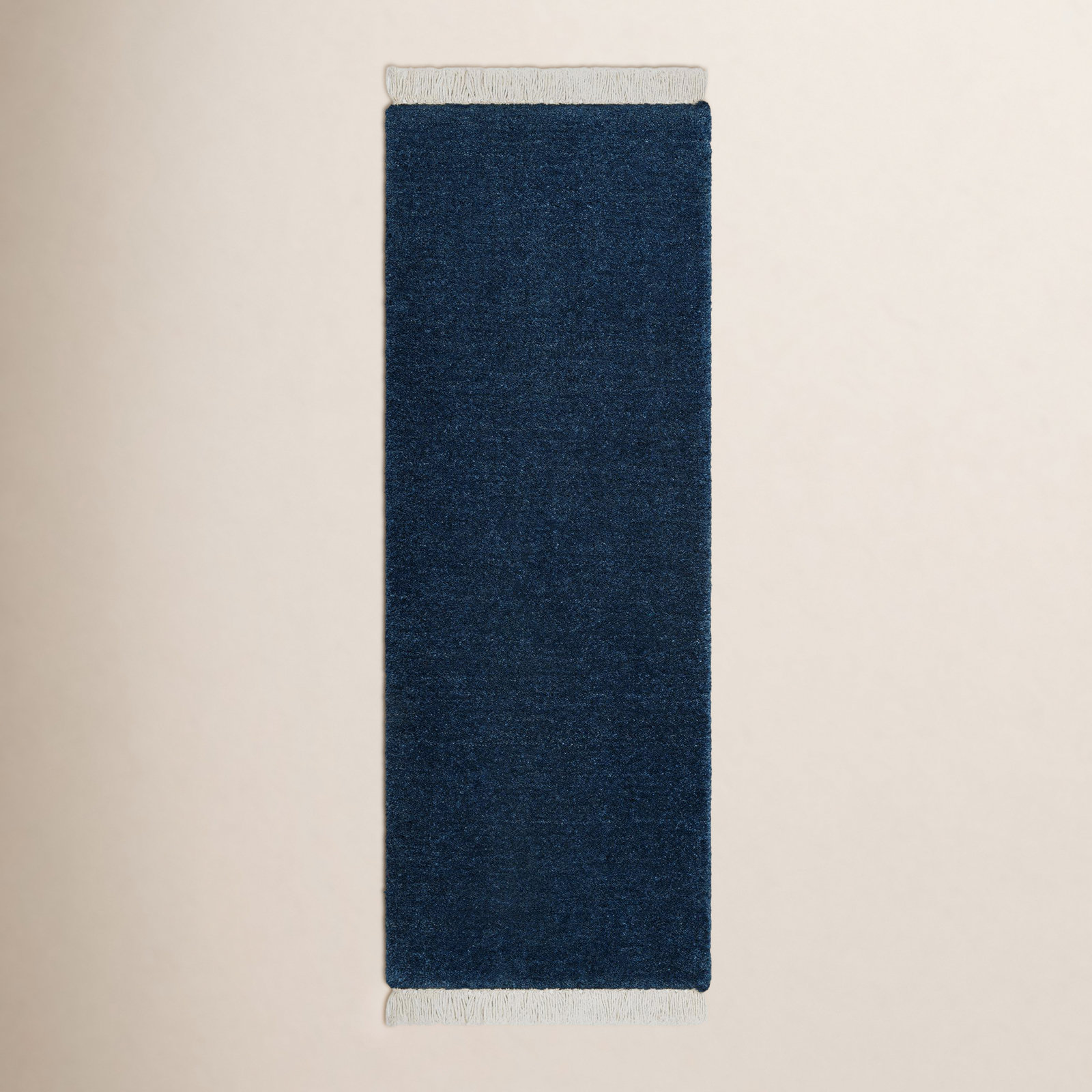 Clio Hand-Loomed Cream Wool Rug, Runner 3' x 10'