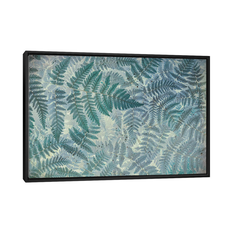 « chêne à motif », impression sur toile, H 18 po x l 26 po x P 1,5 po, Toile avec cadre noir, Pas de tapis