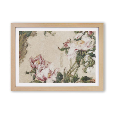 Peony Flowers by Lang Shining - Framed Print