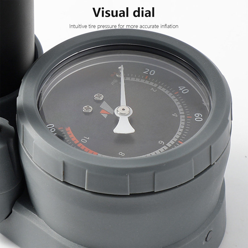 tire pump Multi-function Foot Pump Car High-pressure Visual Meter Non-slip Inflatable Pump