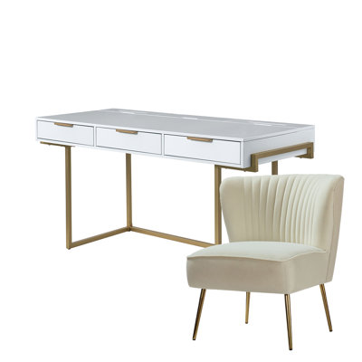 Euclid Modern 2-Piece Desk Office Chair Set