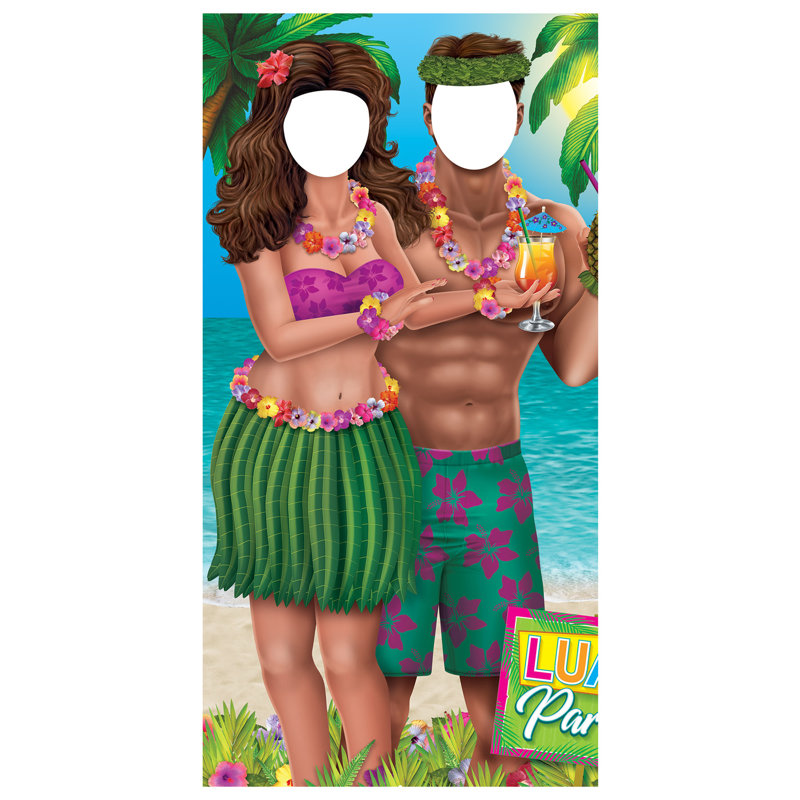 Support pour photo de couple Luau