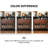 38.58"Black And Brown Vintage Solid Oak Sideboard
