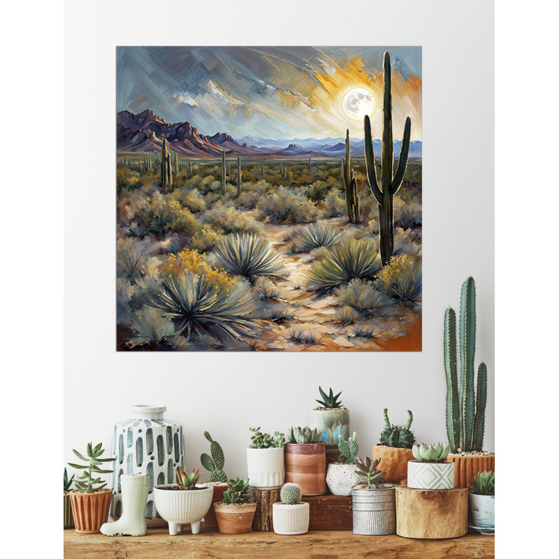 Desert Moonlight, 24" H x 24" W