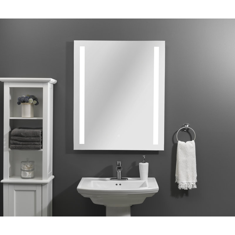Miroir à DEL, anti-buée, température de couleur fixe, H 30 po x L 36 po