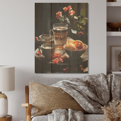 Aroma Cuban Coffee Harmony - Cuba Landscape Wood Wall Art On Natural Pine Wood