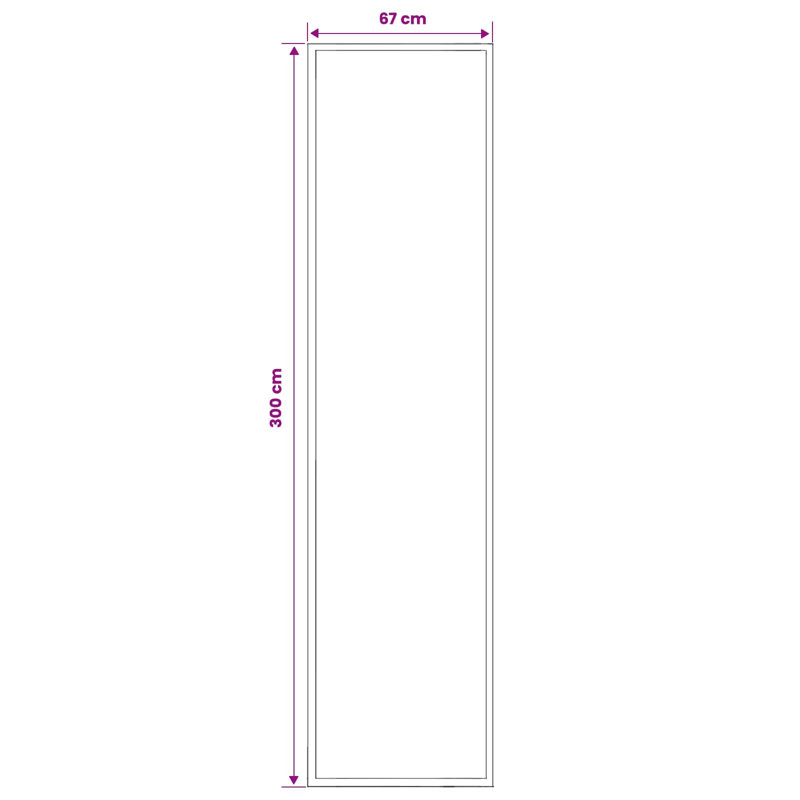 Rectangle Area Rug, Brown, Rectangle 100 cm x 350 cm