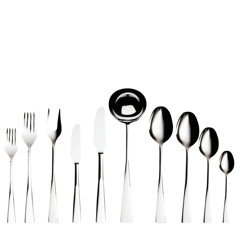 Italia 87 - Piece Stainless Steel Flatware Set - Service for 12
