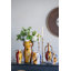 Ceramic Horse Head Sculpture with Abstract Multicolored Finish