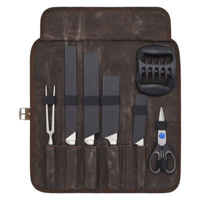 9 Piece Stainless Steel Knife Block Set